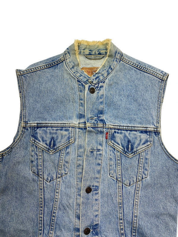Blue Levi's Denim Vest Men's Small