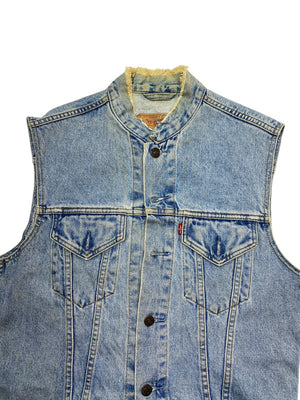 Blue Levi's Denim Vest Men's Small