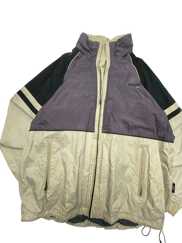 Beige-Purple Schott Windbreaker Men's XL