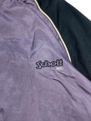 Beige-Purple Schott Windbreaker Men's XL