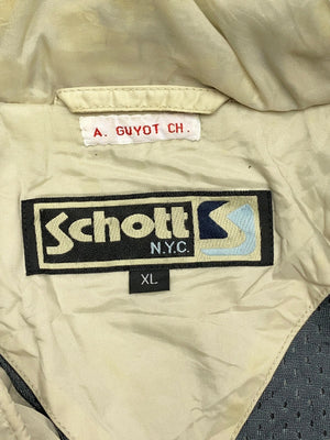 Beige-Purple Schott Windbreaker Men's XL