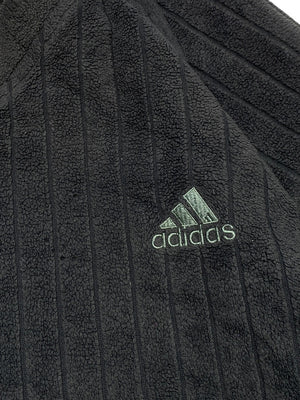 90s Grey Adidas V-neck Fleece Men's XL
