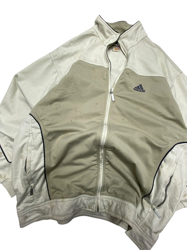 90s Cream Adidas Tracksuit Jacket Men's Large
