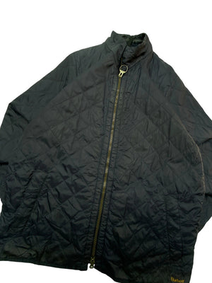 Black Barbour Quilted Jacket Men's Large