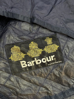 Black Barbour Quilted Jacket Men's Large