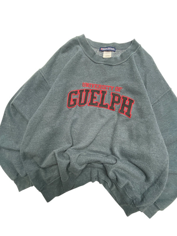 Grey Dubwear Badge Sweatshirt Men's Large