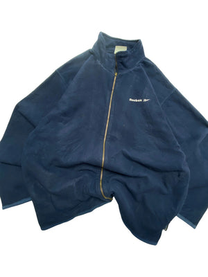 Navy Reebok Fleece Jacket Men's Large
