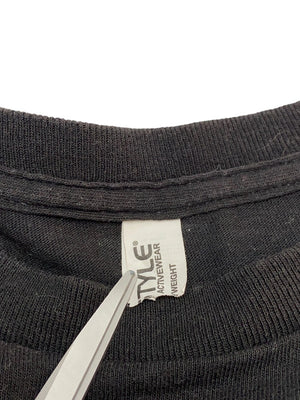 Black Print T-shirt Men's Medium