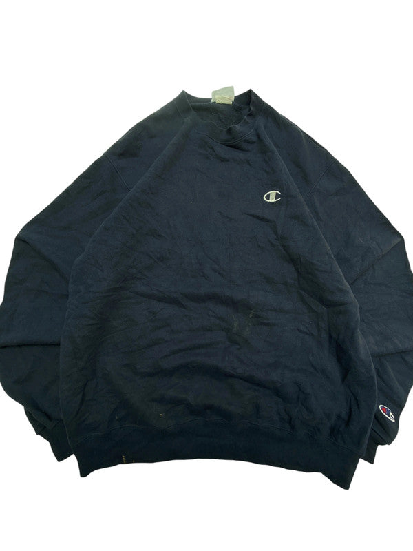 Black Champion Chest Logo Sweatshirt Men's Medium