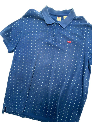 Blue Levi's Print Polo-shirt Men's XL