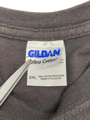 Grey Gildan Print T-shirt Men's XXL