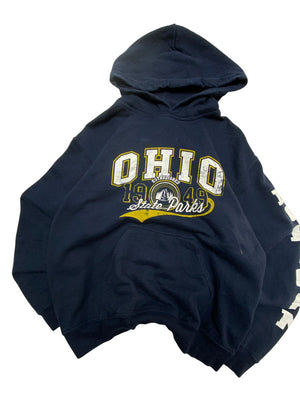 Black Gildan Print Hoodie Men's Small