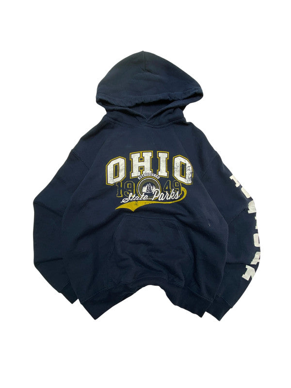 Black Gildan Print Hoodie Men's Small