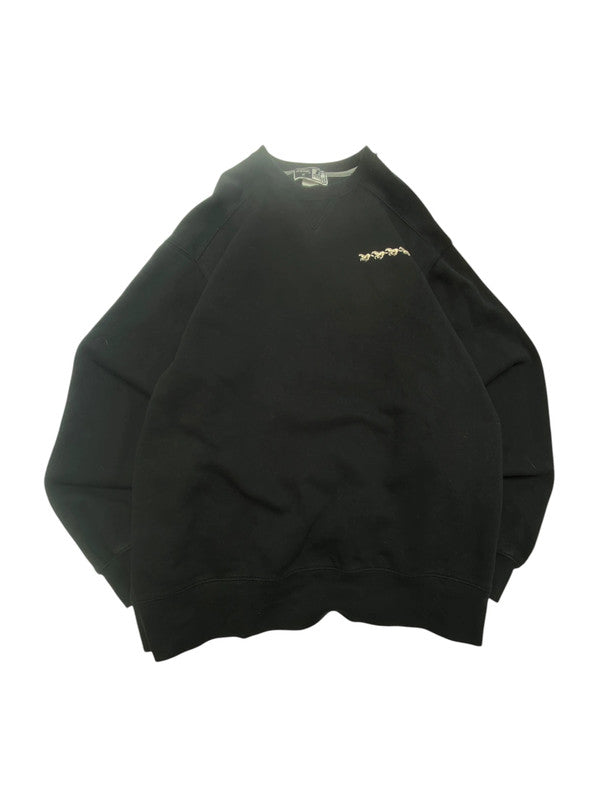 Black Russell Athletic Embroidery Sweatshirt Men's Medium
