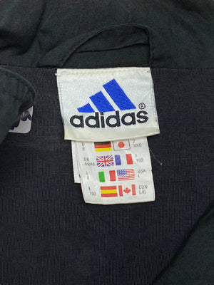 90s Black Adidas Windbreaker Men's XL