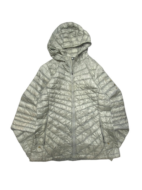 Grey The North Face Puffer Jacket Women's Large