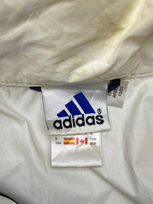 90s Cream-Navy Adidas Windbreaker Men's XL