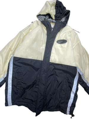90s Cream-Black Nike Heavy Jacket Men's Medium
