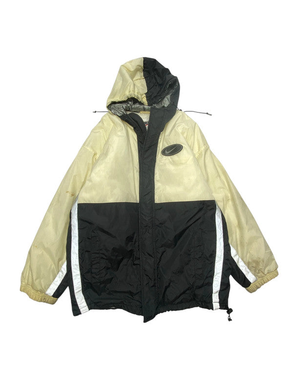90s Cream-Black Nike Heavy Jacket Men's Medium