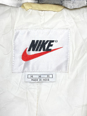 90s Cream-Black Nike Heavy Jacket Men's Medium