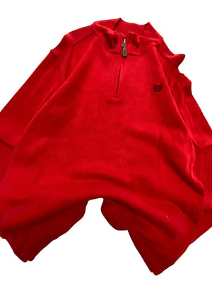 Red CHAPS Half-zip Jumper Women's XL