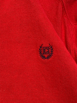 Red CHAPS Half-zip Jumper Women's XL