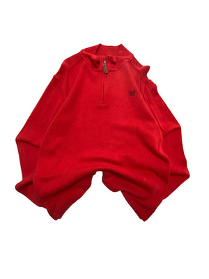 Red CHAPS Half-zip Jumper Women's XL