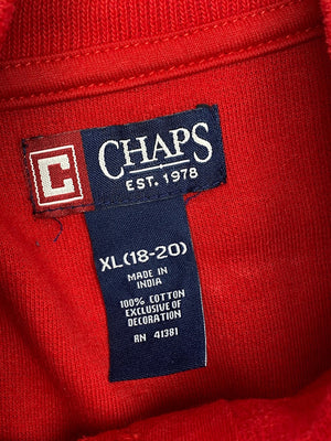 Red CHAPS Half-zip Jumper Women's XL