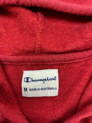 Red Champion Badge Hoodie Men's Medium