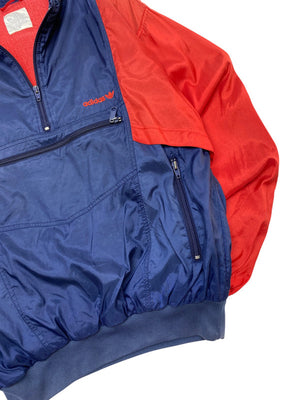 Red-Navy Adidas Windbreaker Men's Medium
