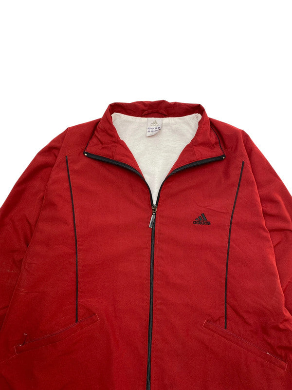 00s Red Adidas Tracksuit Jacket Men's Large