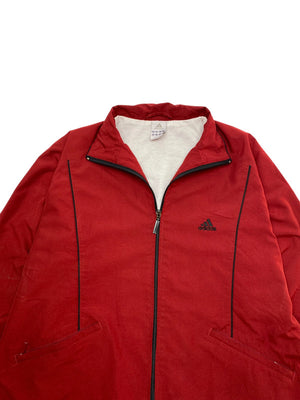 00s Red Adidas Tracksuit Jacket Men's Large