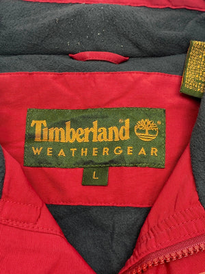 Red Timberland Windbreaker Men's Large