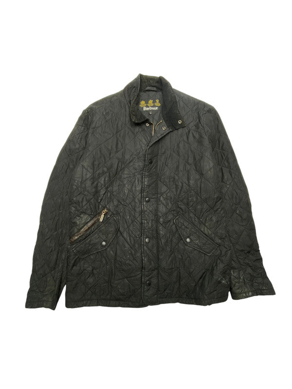 Black Barbour Quilted Jacket Men's Small