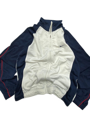 00s White Nike Tracksuit Jacket Men's Small