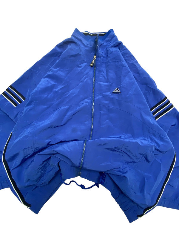 Blue Adidas Tracksuit Jacket Men's Large