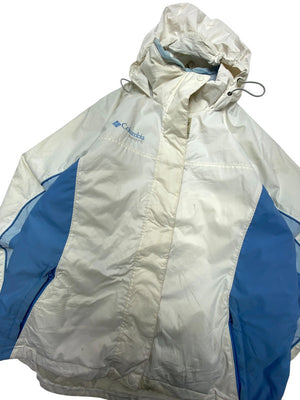 Cream Columbia Raincoat Women's Large