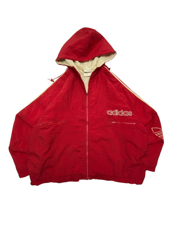 Vintage 90s Red Adidas Padded Jacket Men's XXL