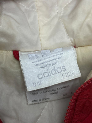 Vintage 90s Red Adidas Padded Jacket Men's XXL