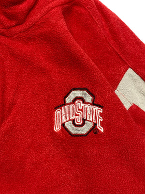 Vintage Red Nike Ohiostate Half-zip Fleece Men's Medium