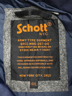 Black Schott Puffer Gilet Men's 4XL