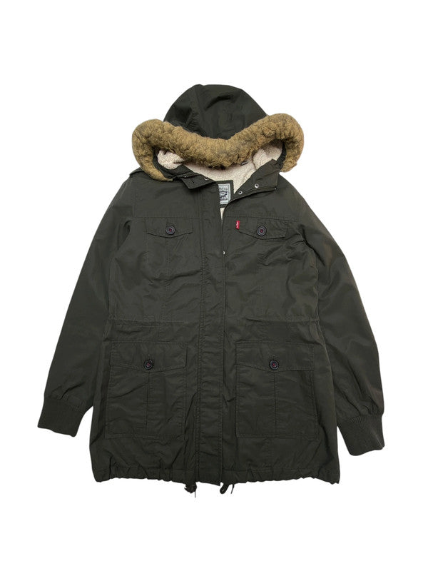 Dark Green Levi's Parka Women's Medium