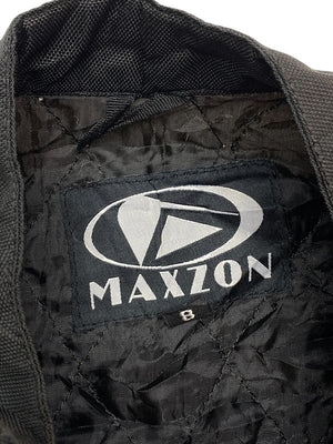Black-White Maxzon Biker Jacket Women's Small