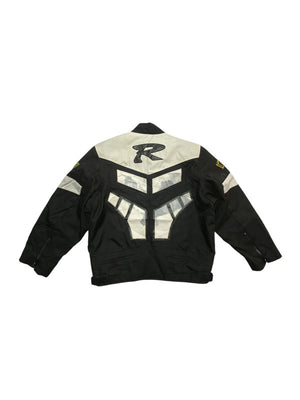 Black-White Maxzon Biker Jacket Women's Small