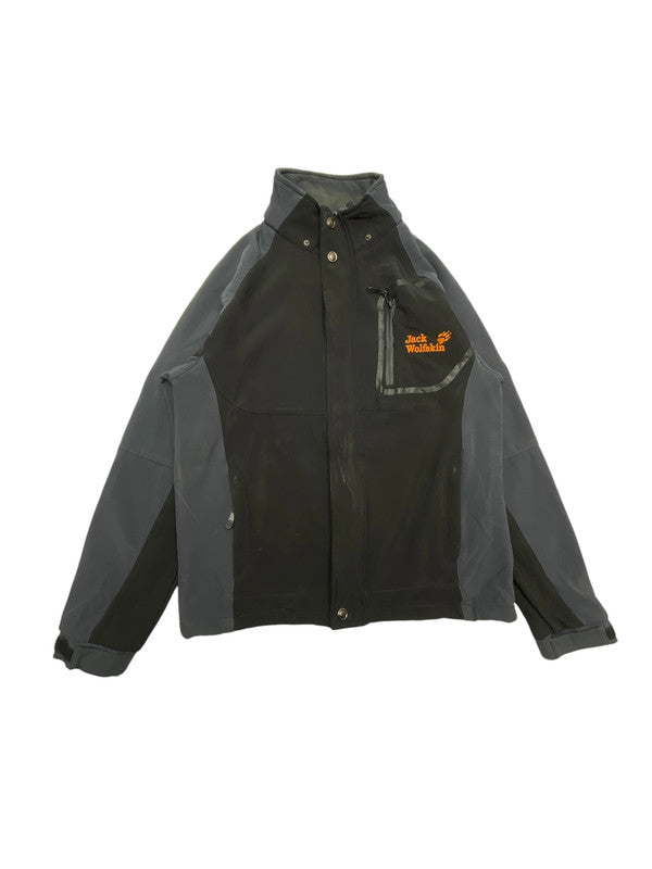 Black Fashion Top Windbreaker Men's Large