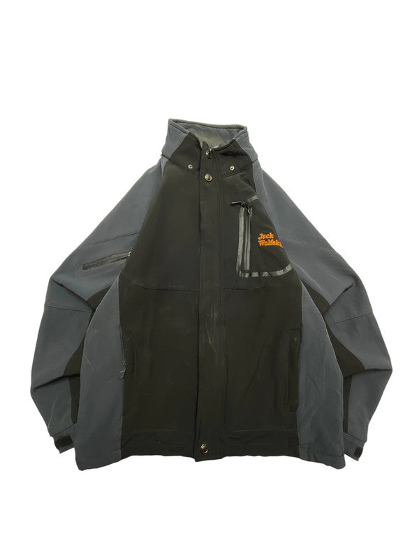 Black Fashion Top Windbreaker Men's Large