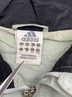 Grey Adidas Windbreaker Men's Large