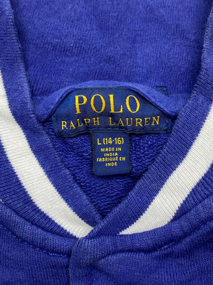 Blue Ralph Lauren Varsity Jacket Women's Large
