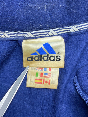 90s Navy Adidas Fleece Jacket Men's Large