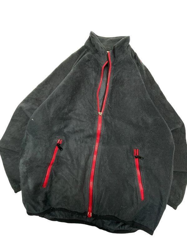 90s Black Adidas Fleece Jacket Men's Small